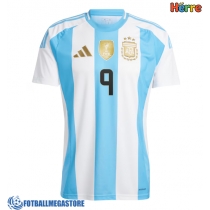 Fotballdrakt Herre Argentina Julian Alvarez #9 Hjemmedrakt Copa America 2024 Kortermet